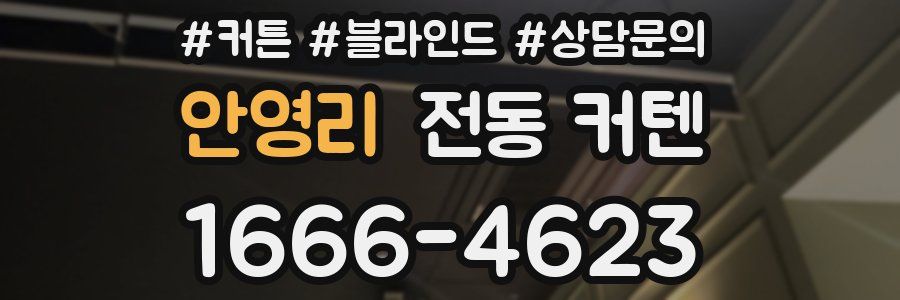 안영리 전동 커텐