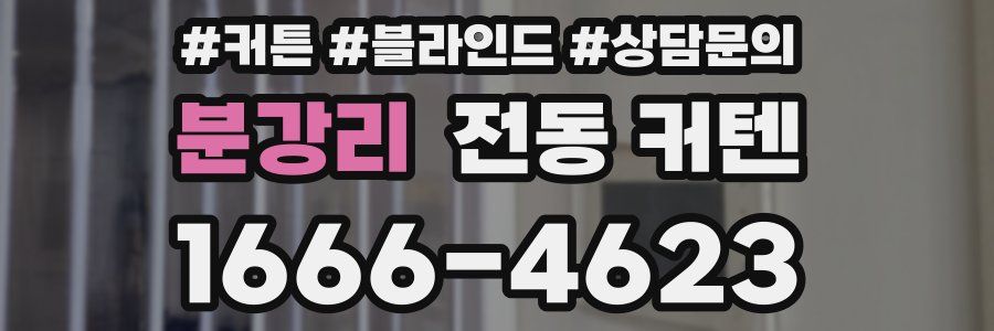 분강리 전동 커텐