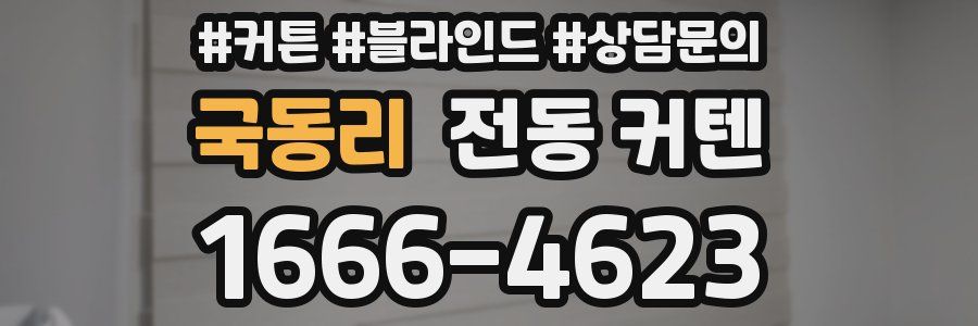 국동리 전동 커텐