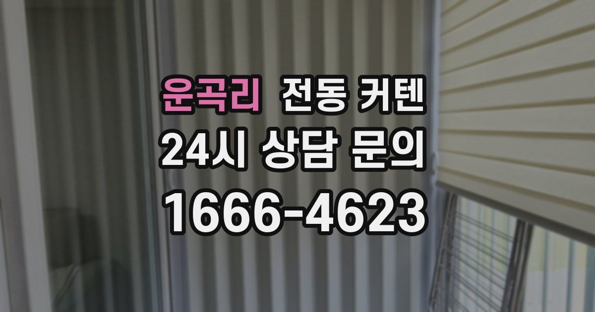 운곡리 전동 커텐