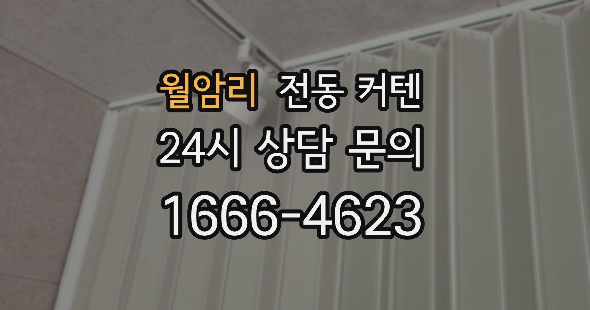 월암리 전동 커텐