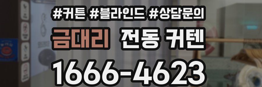 금대리 전동 커텐