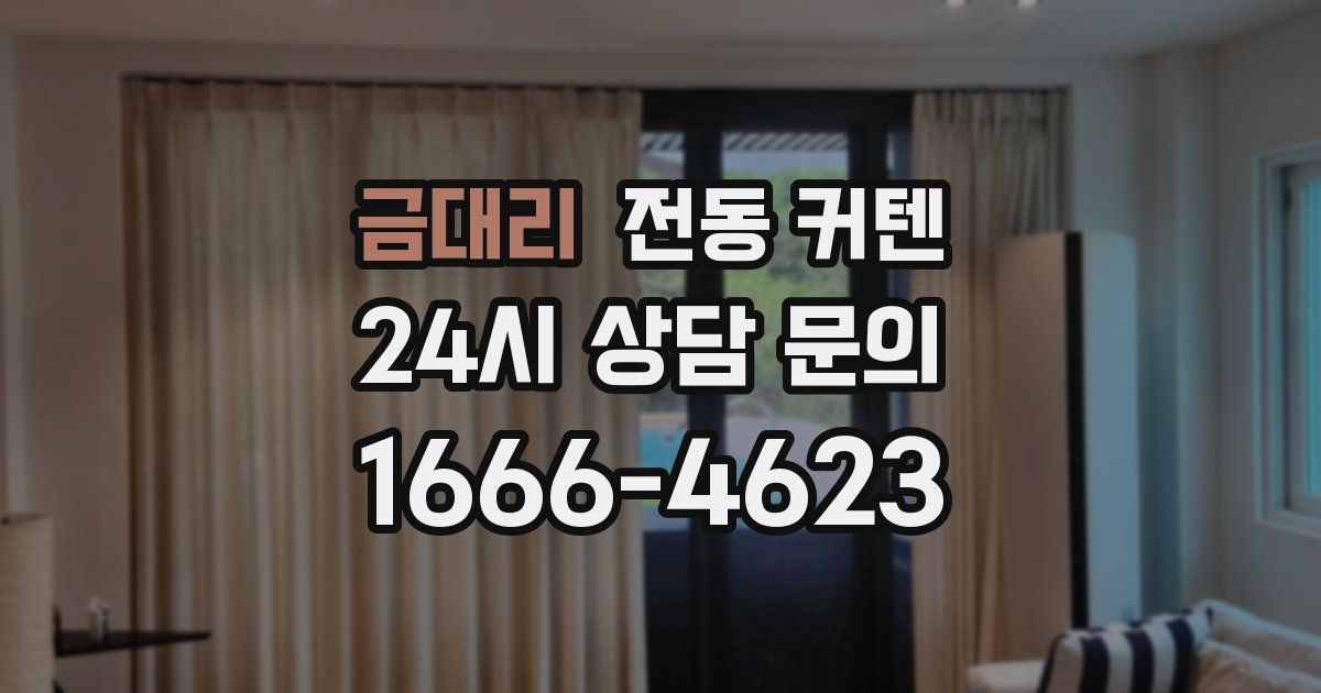금대리 전동 커텐