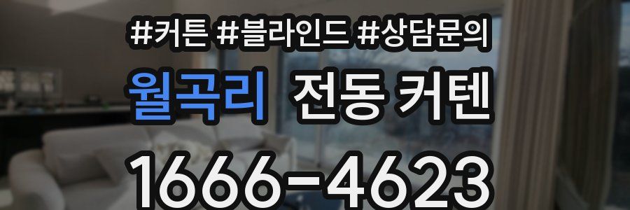 월곡리 전동 커텐