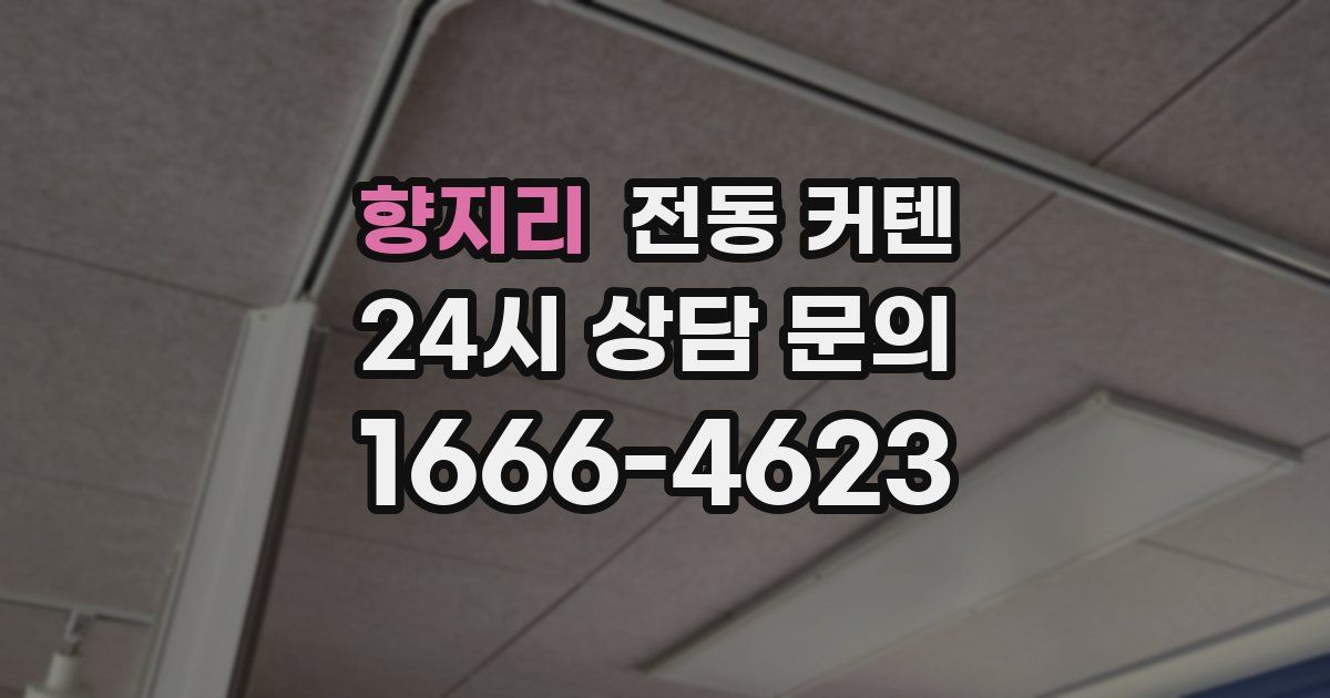 향지리 전동 커텐