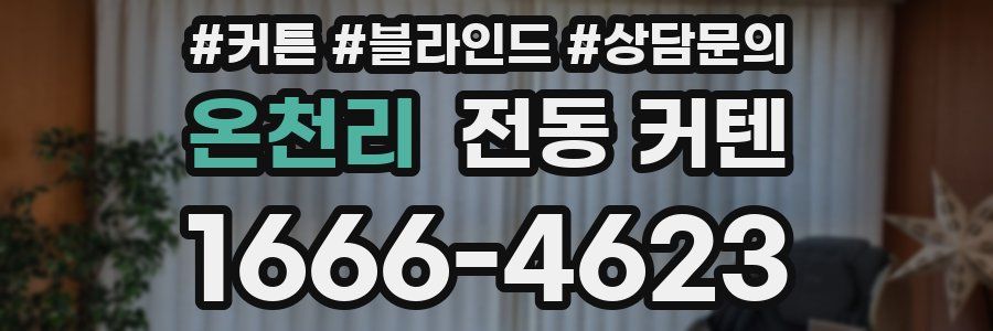 온천리 전동 커텐