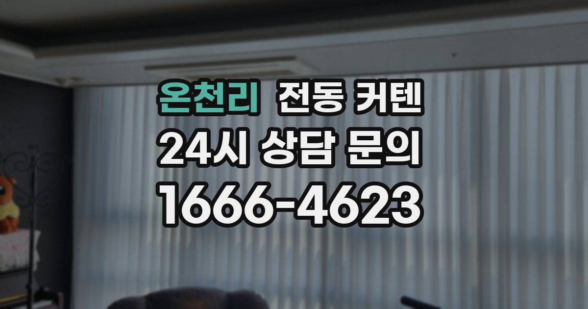 온천리 전동 커텐