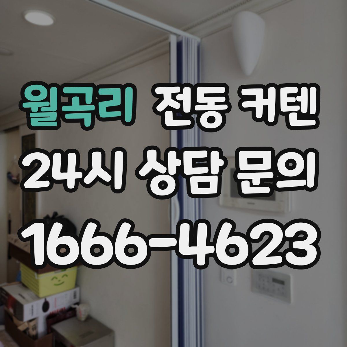 월곡리 전동 커텐
