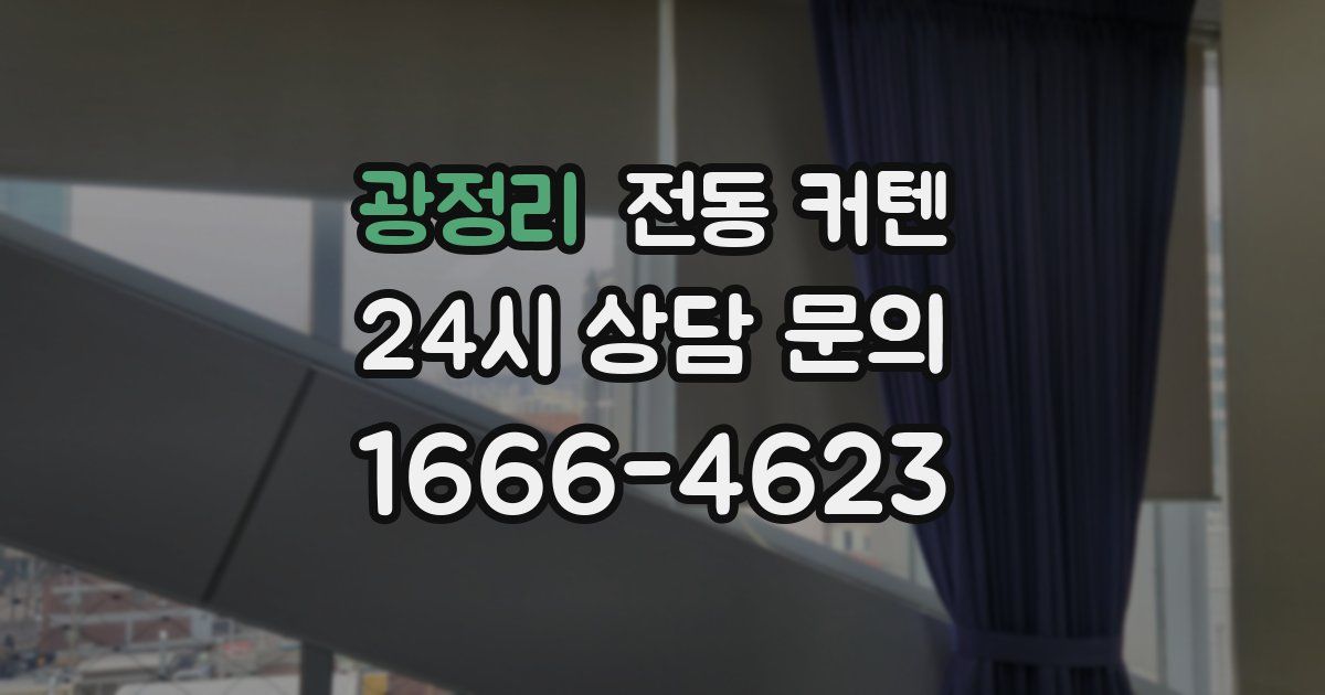 광정리 전동 커텐