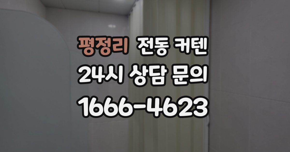 평정리 전동 커텐