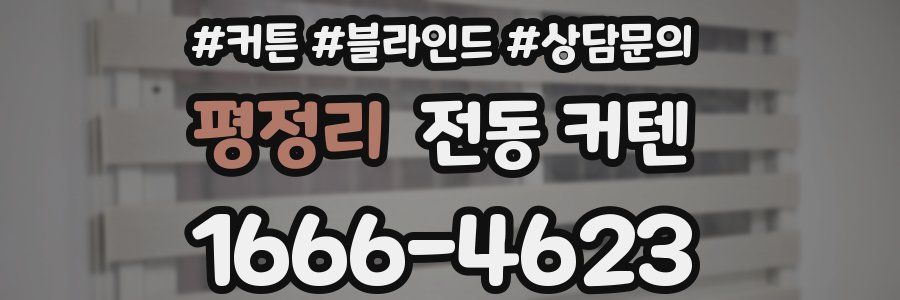 평정리 전동 커텐