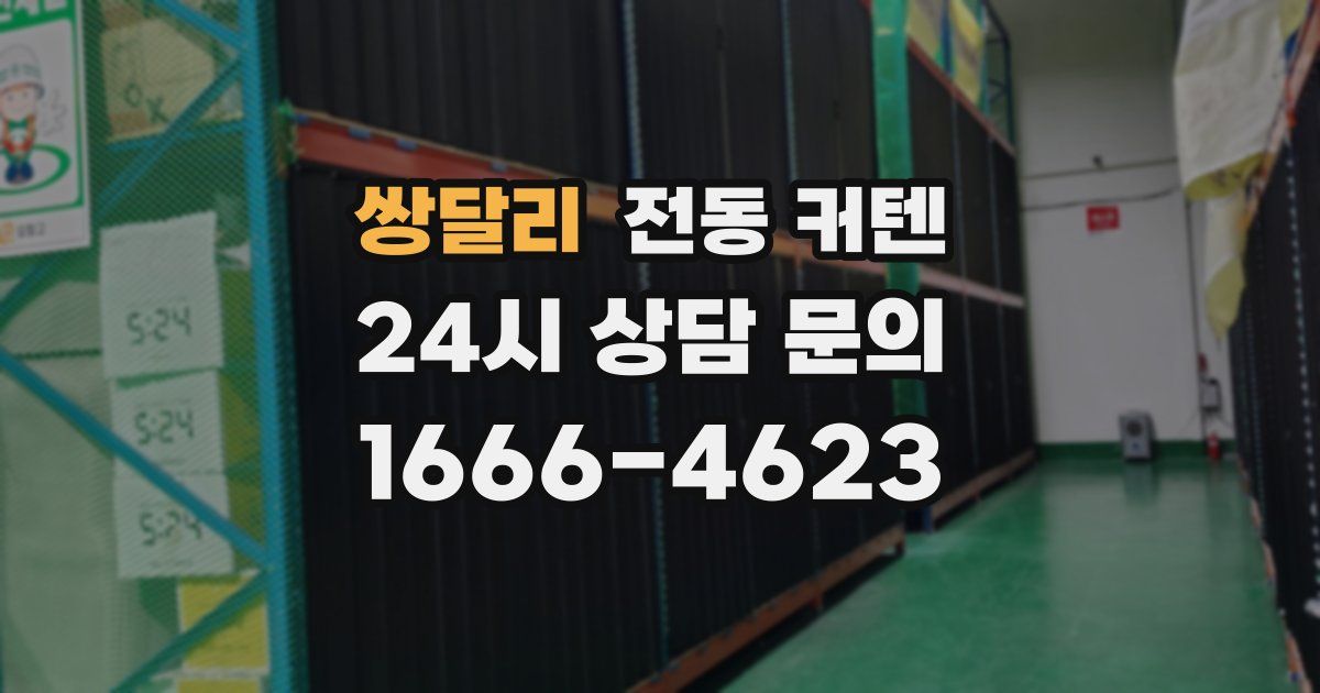 쌍달리 전동 커텐