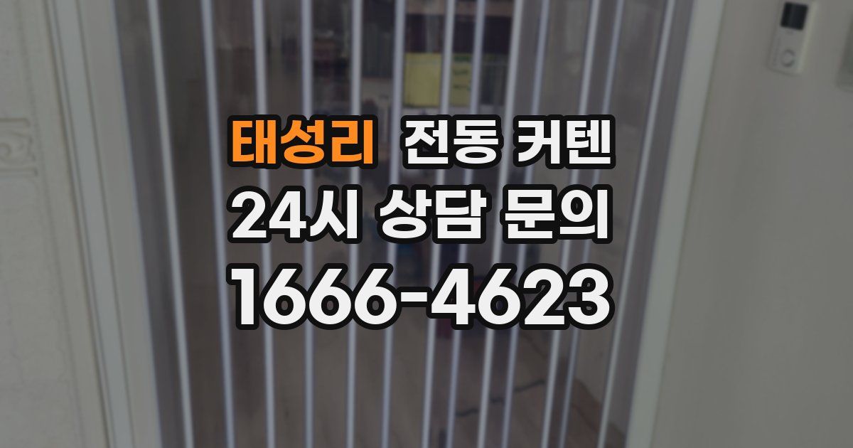 태성리 전동 커텐