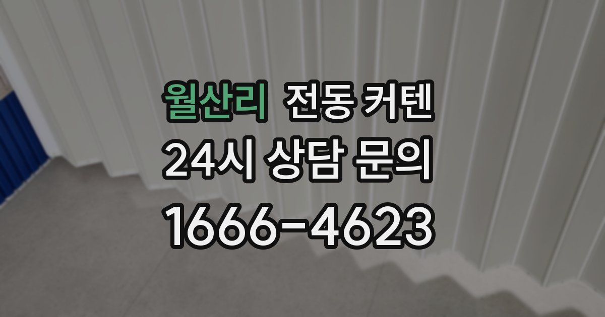 월산리 전동 커텐