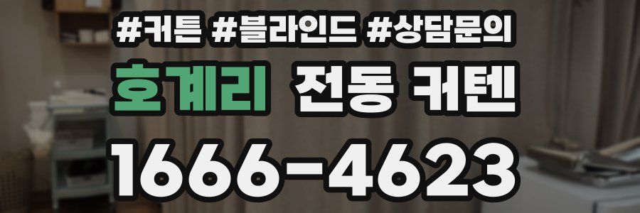 호계리 전동 커텐
