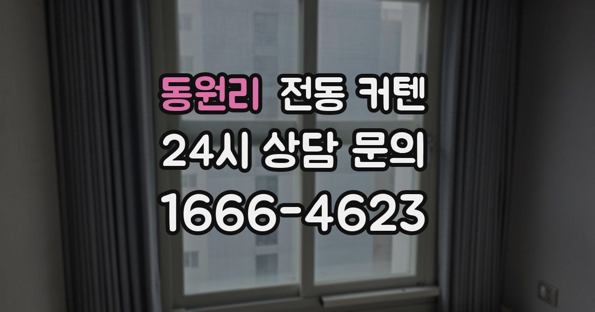 동원리 전동 커텐