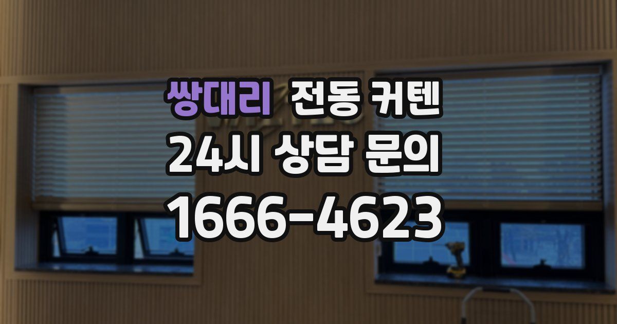 쌍대리 전동 커텐