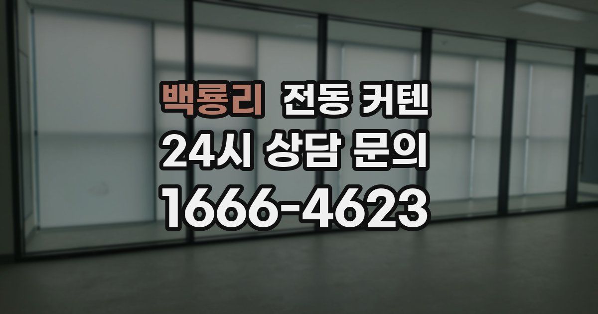 백룡리 전동 커텐