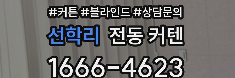 선학리 전동 커텐