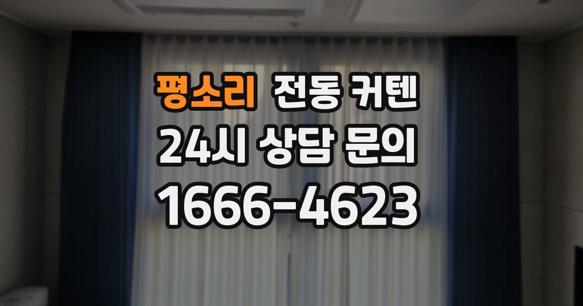 평소리 전동 커텐