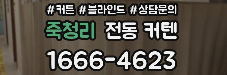 죽청리 전동 커텐