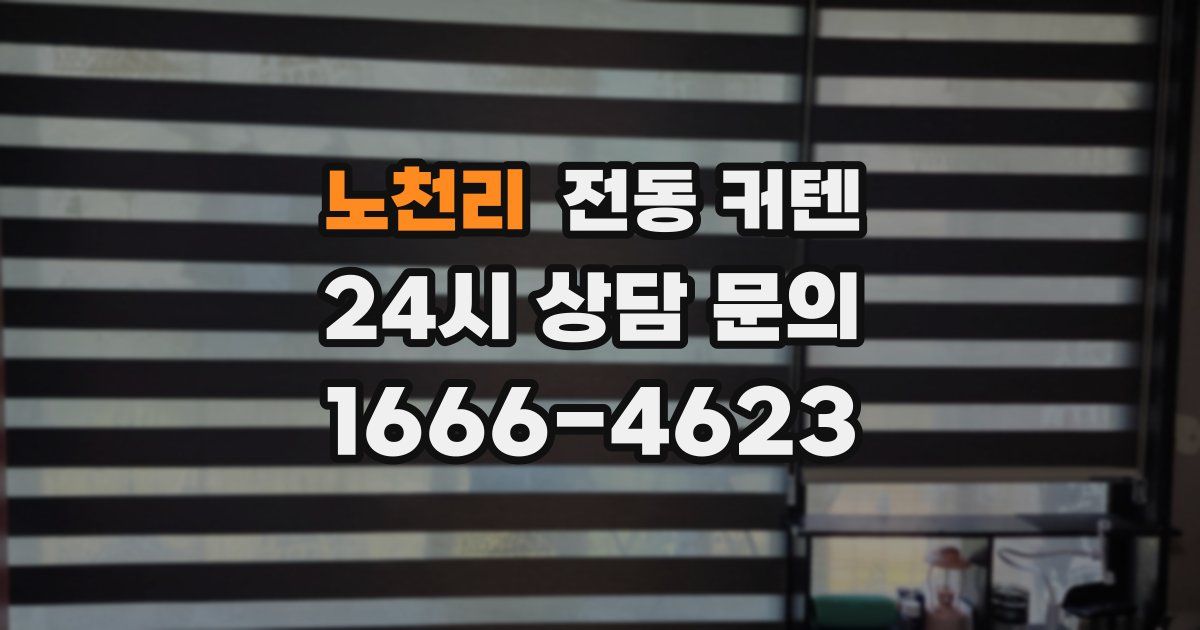 노천리 전동 커텐