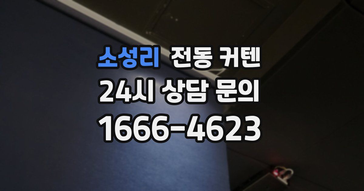 소성리 전동 커텐