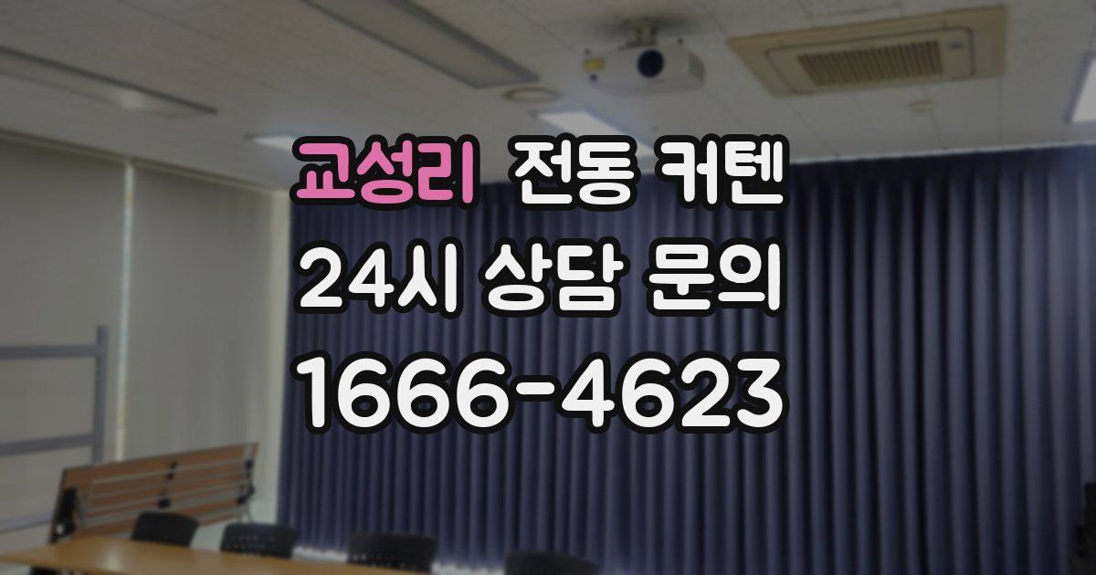 교성리 전동 커텐
