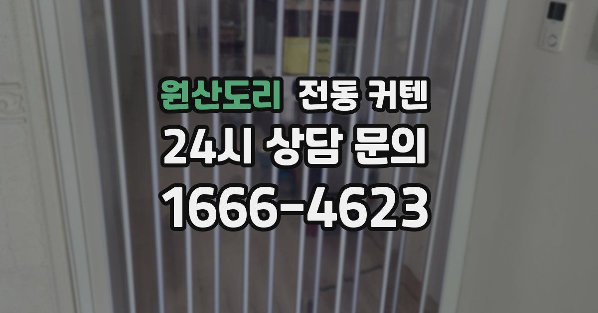 원산도리 전동 커텐