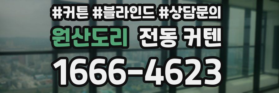 원산도리 전동 커텐