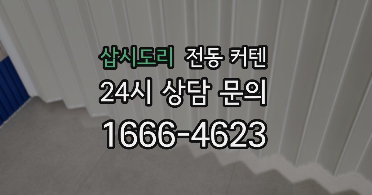 삽시도리 전동 커텐