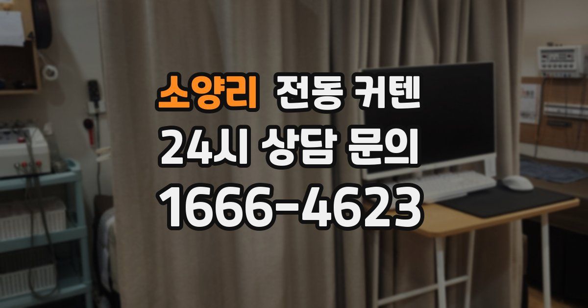 소양리 전동 커텐