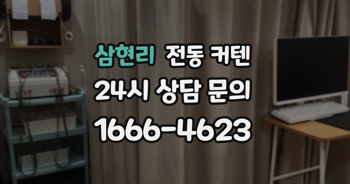 삼현리 전동 커텐