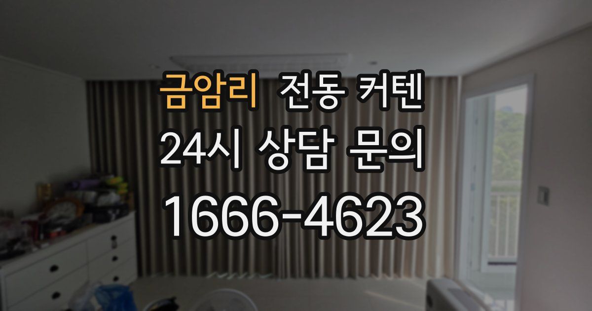 금암리 전동 커텐