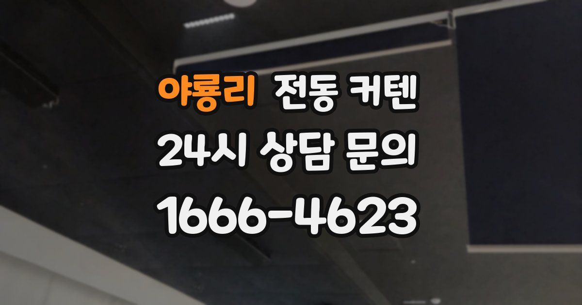 야룡리 전동 커텐