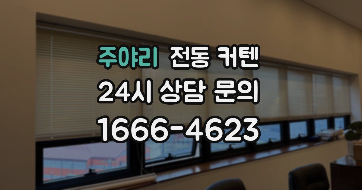 주야리 전동 커텐
