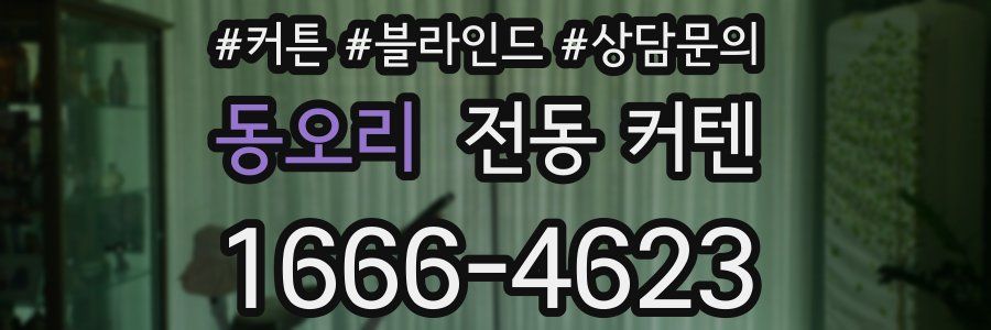 동오리 전동 커텐