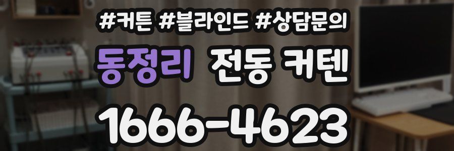 동정리 전동 커텐