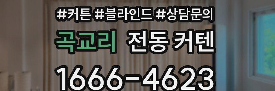곡교리 전동 커텐