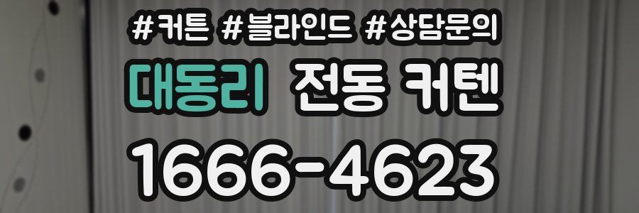 대동리 전동 커텐