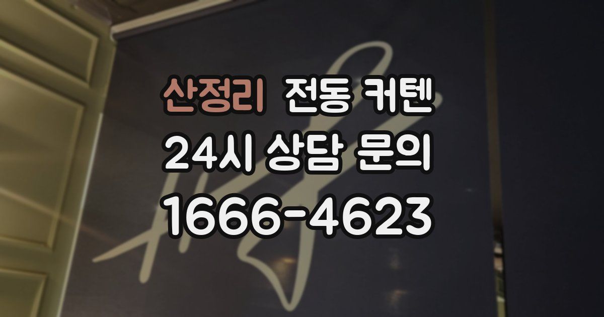 산정리 전동 커텐