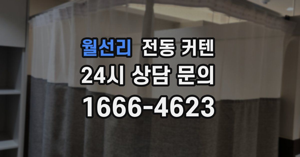 월선리 전동 커텐