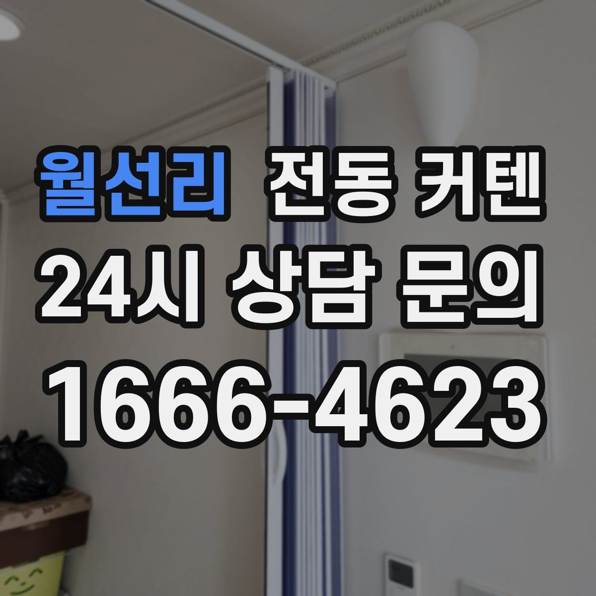 월선리 전동 커텐