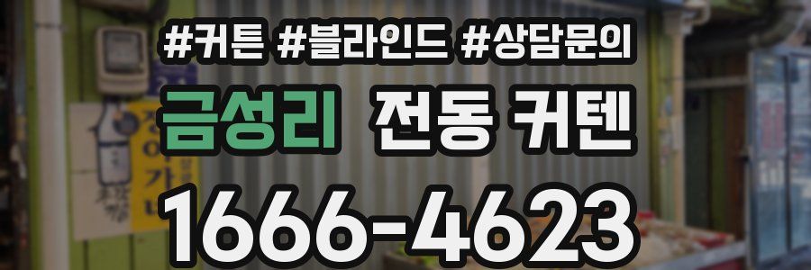 금성리 전동 커텐