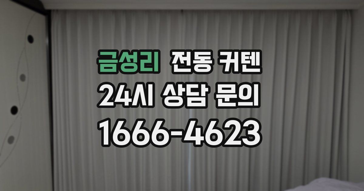 금성리 전동 커텐