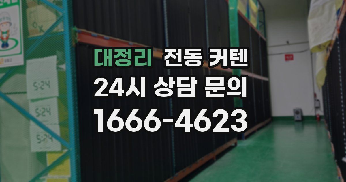 대정리 전동 커텐