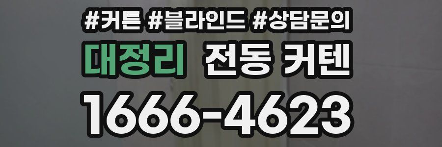 대정리 전동 커텐
