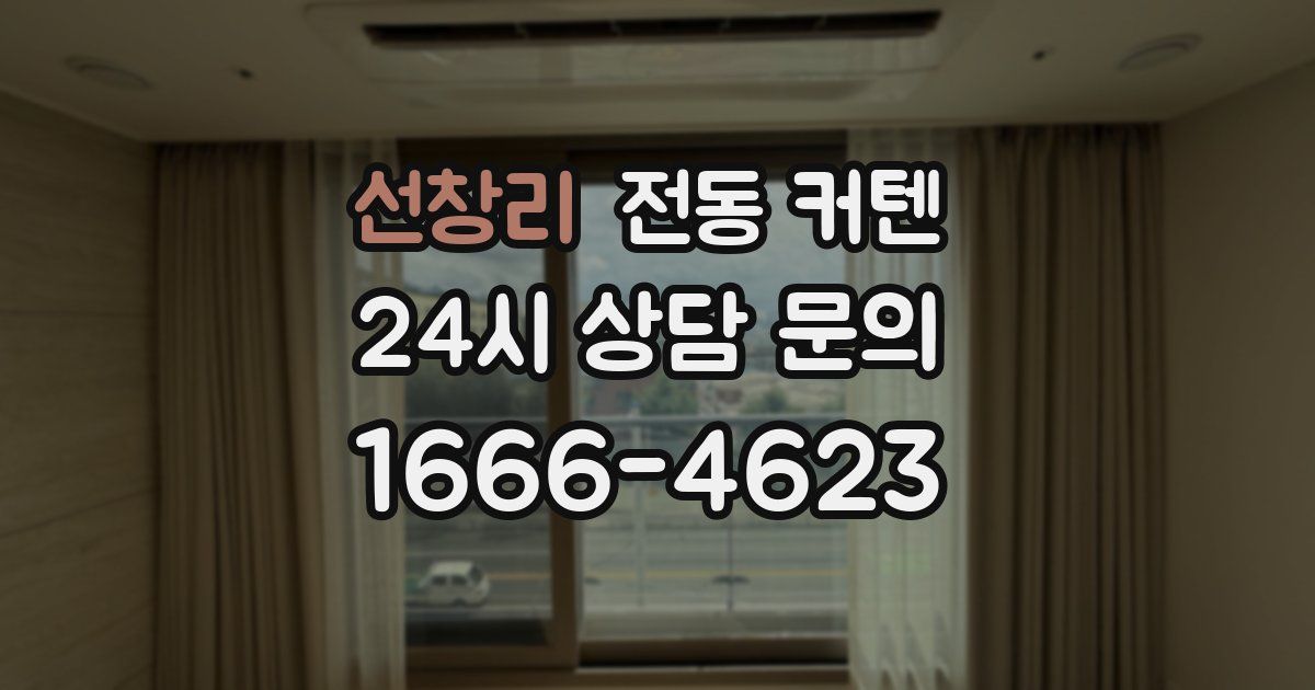 선창리 전동 커텐