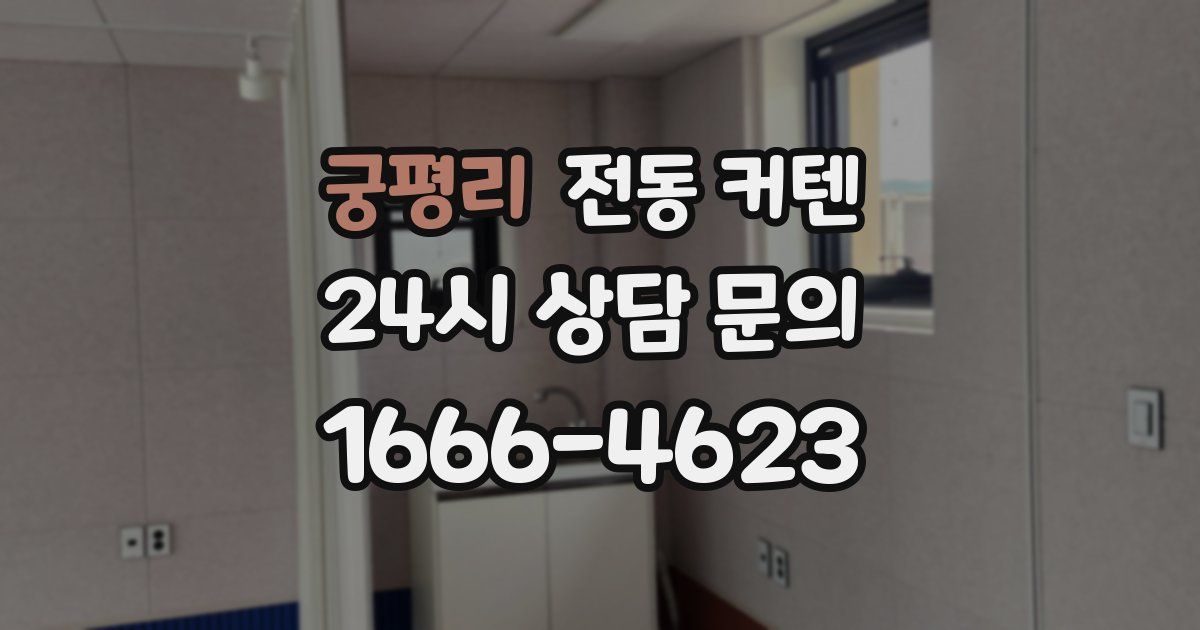 궁평리 전동 커텐