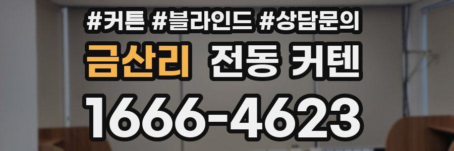 금산리 전동 커텐